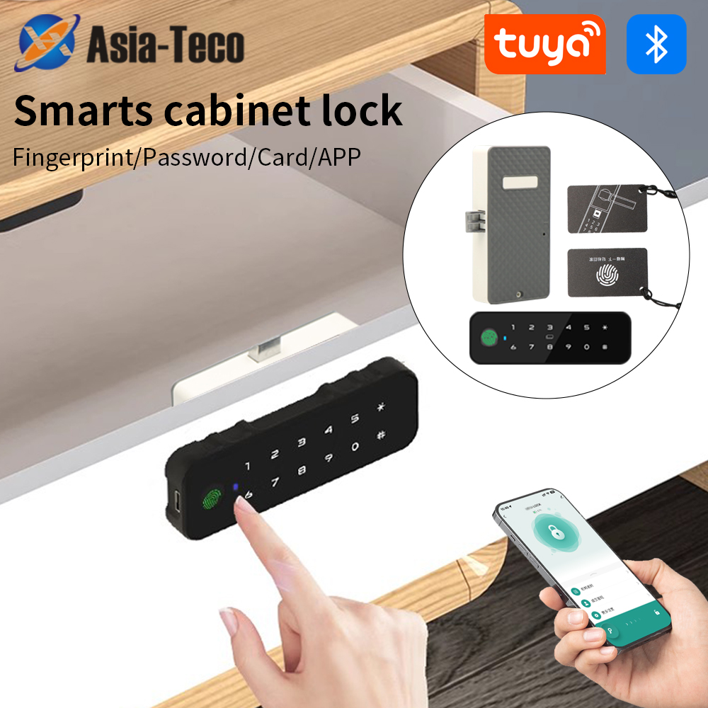 Furniture Hardware Supplies - Tuya Bluetooth Akıllı Ahşap Dolap Parmak