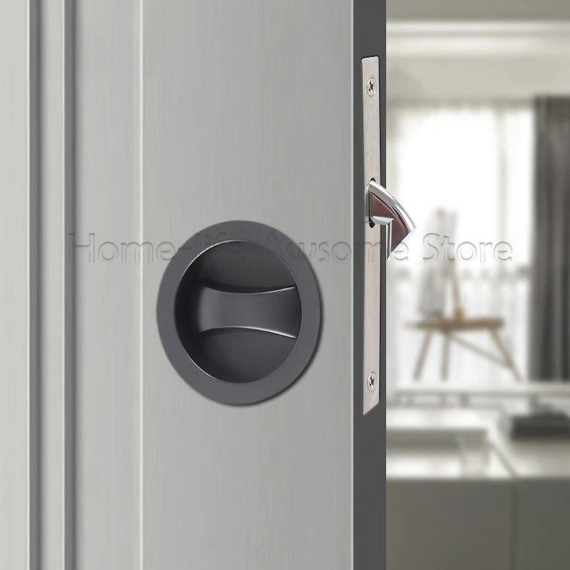 Zinc Furniture Hardware - Sürgülü Kapı Kilidi Modern Görünmez Çinko