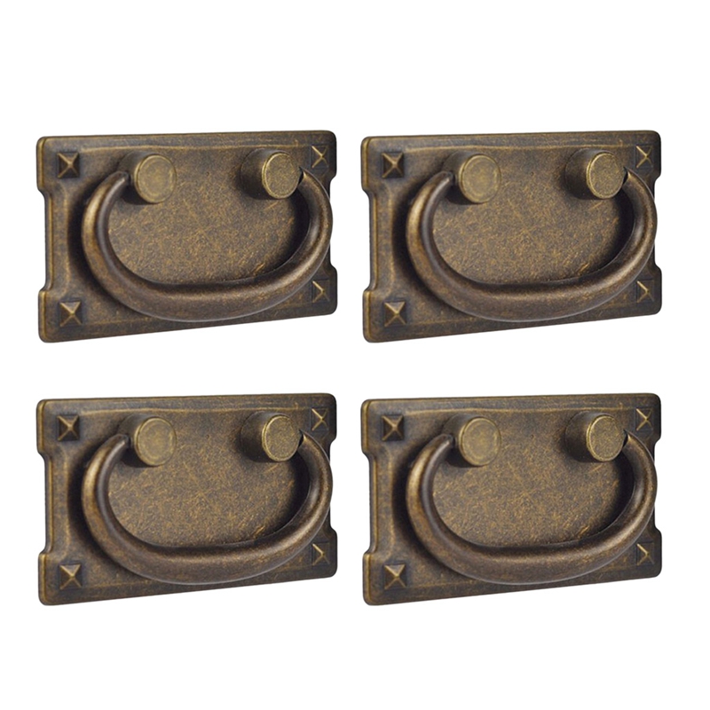 Furniture Hardware Vintage - 4 adet Vintage antik bronz yüzük