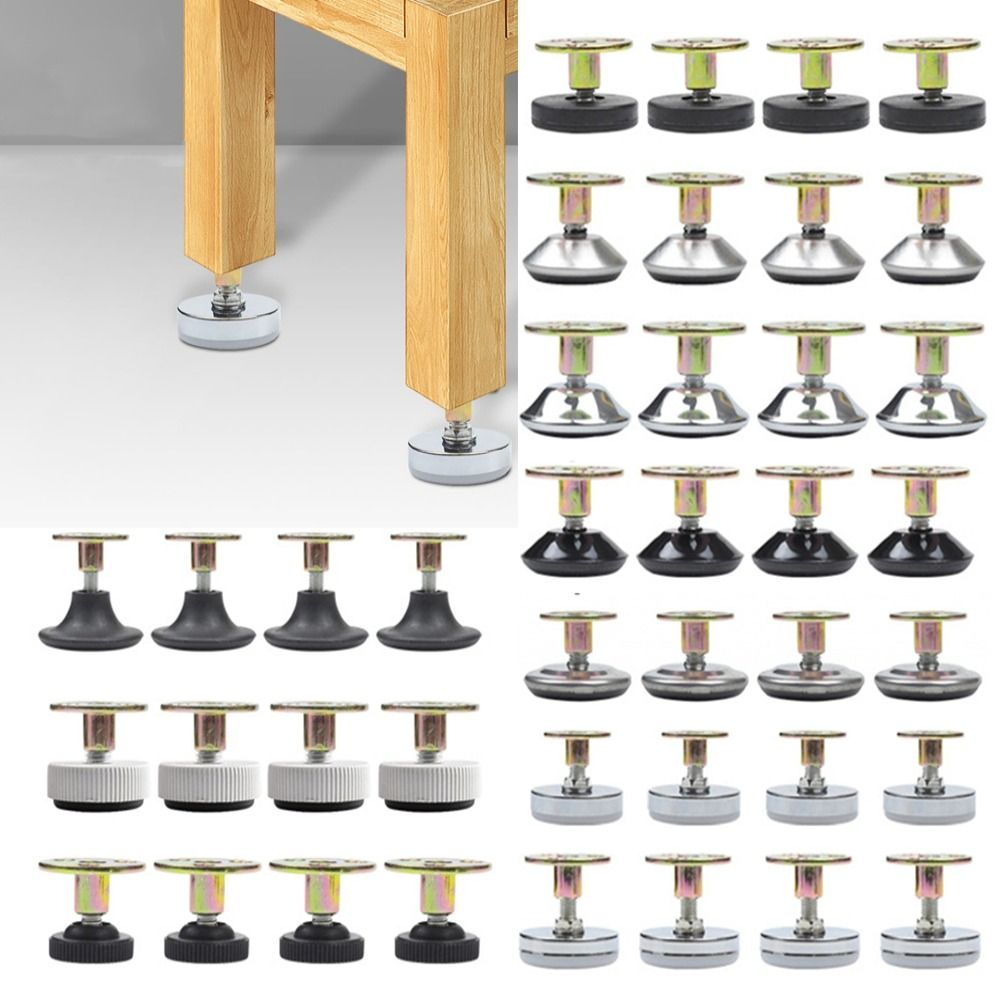 Furniture Hardware For Legs - 4 adet ayarlanabilir mobilya destek ayağı