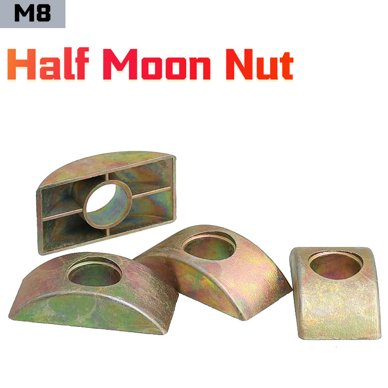 Furniture Joinery Hardware - M8 Alaşımlı Yarım Ay Pul ve
