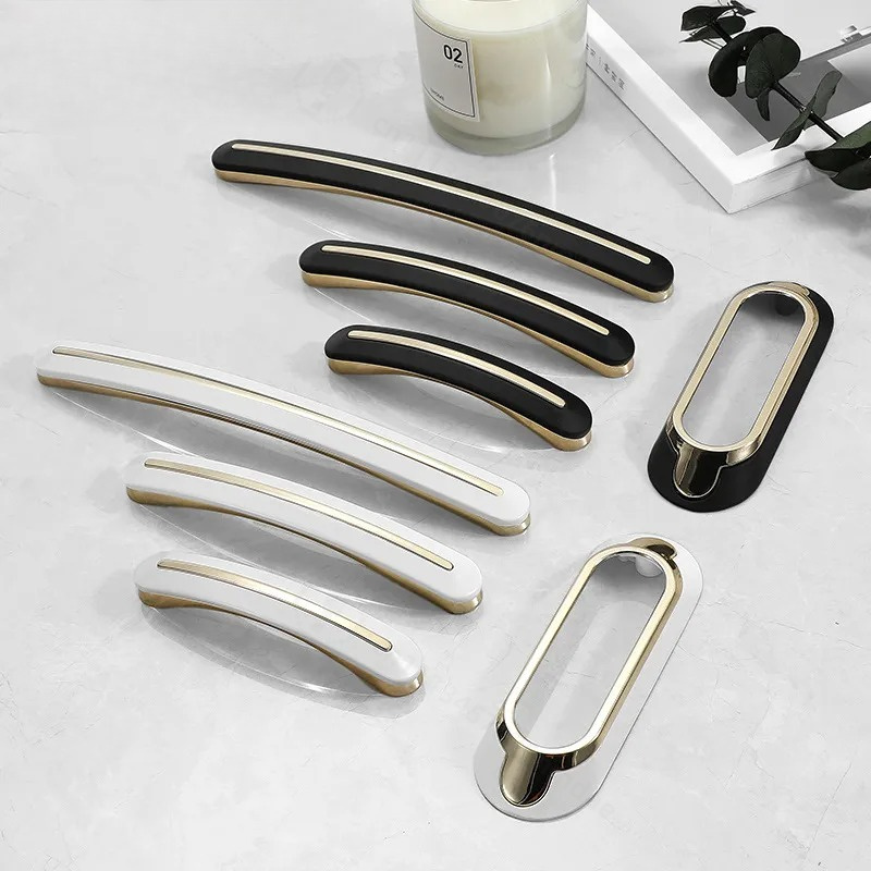 Zinc Furniture Hardware - Modern Basit Çinko Alaşımlı Dolap Çekmece