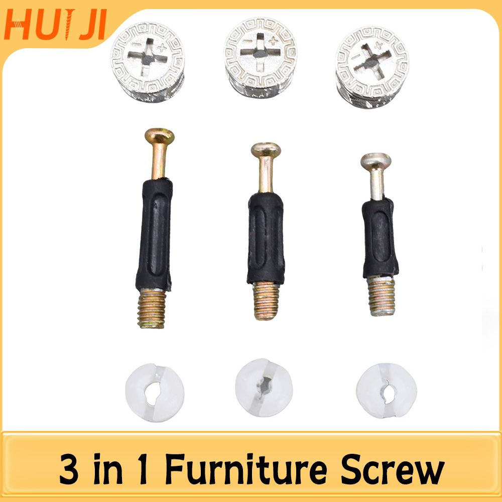 50/100 adet 3 in 1 mobilya kon - Furniture Joinery Hardware incelemesi ve fiyatı