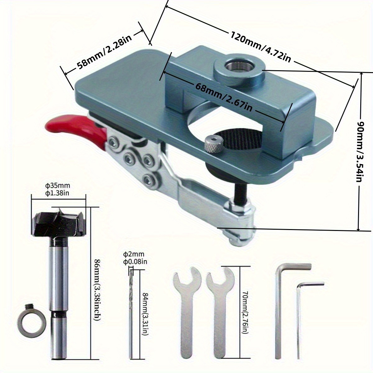 35mm Menteşe Şablonu - Ayarlan - Furniture Hardware Hinges incelemesi ve fiyatı