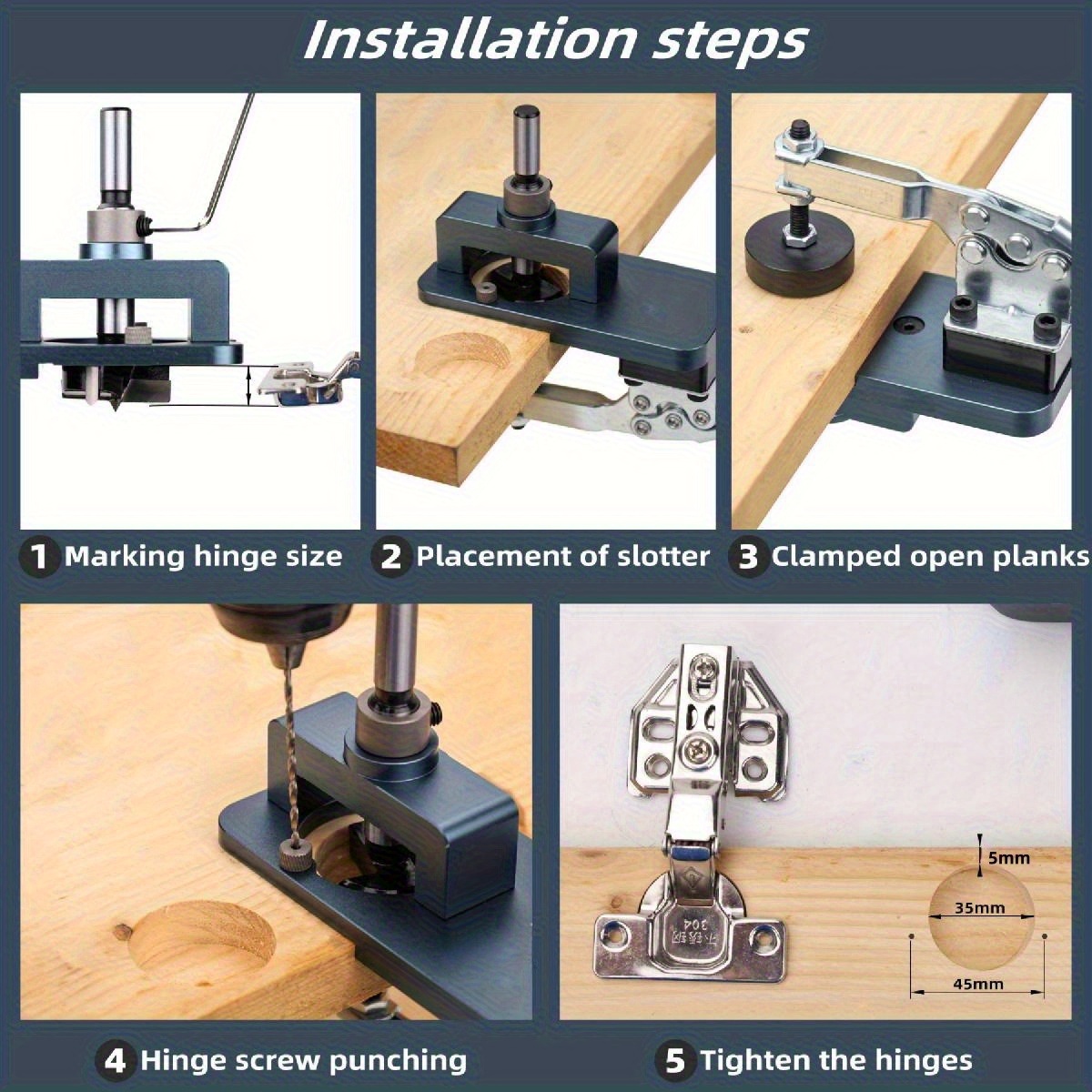 35mm Menteşe Şablonu - Ayarlan - Furniture Hardware Hinges incelemesi ve fiyatı