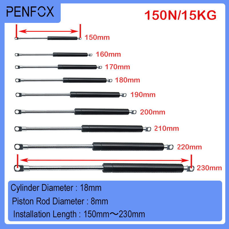 1 adet 150-230mm 15kg/150N Ara - Furniture Hardware Hinges incelemesi ve fiyatı